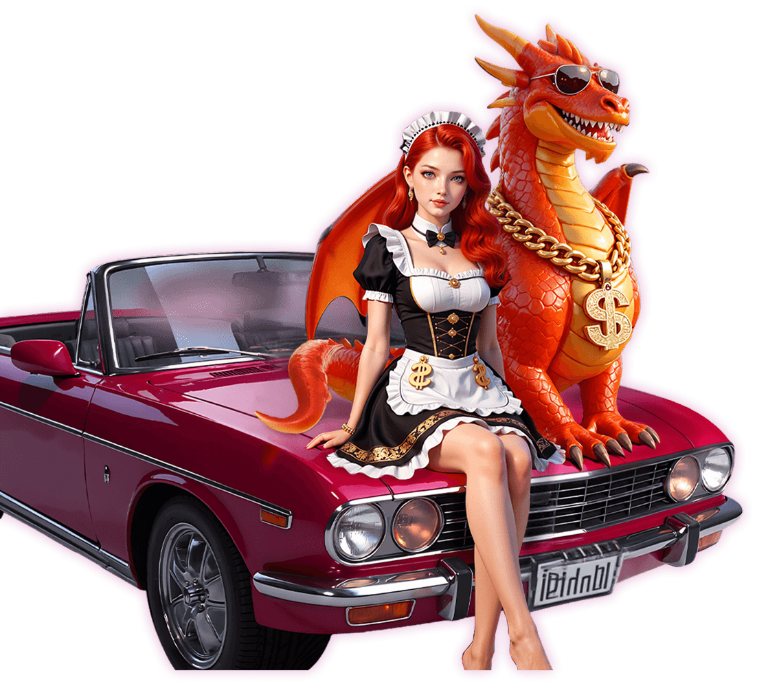 Dragon and girl